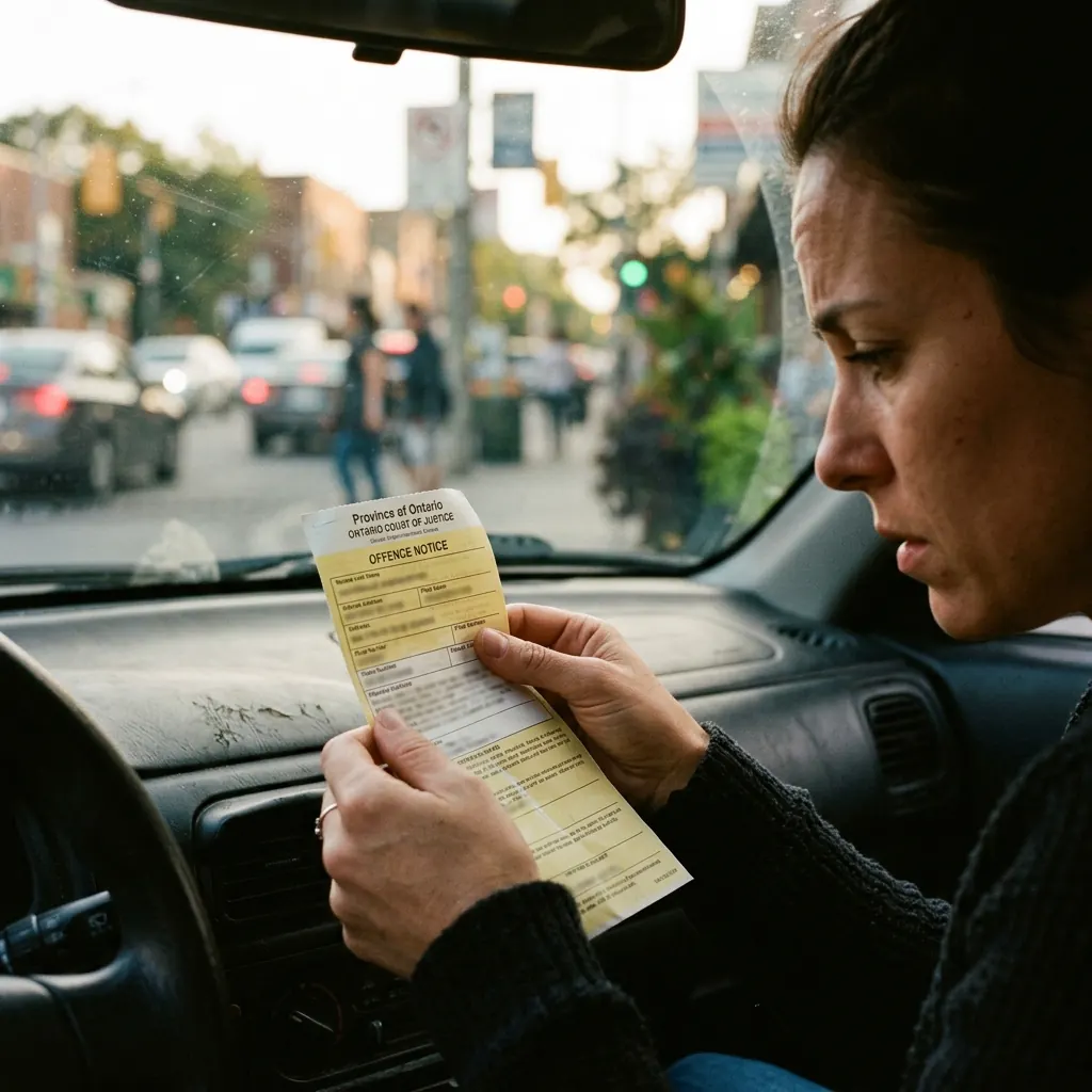 Ontario traffic ticket violation notice - get expert paralegal help now